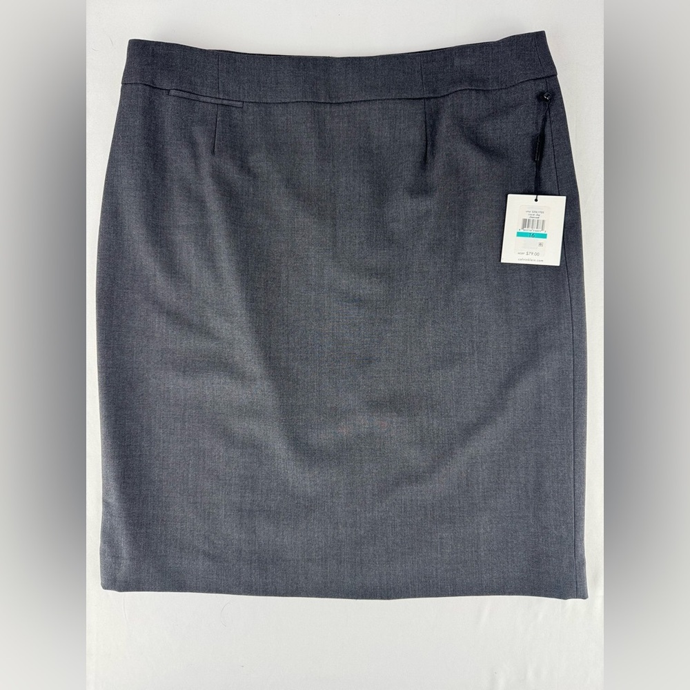 NWT Calvin Klein Gray Pencil Skirt